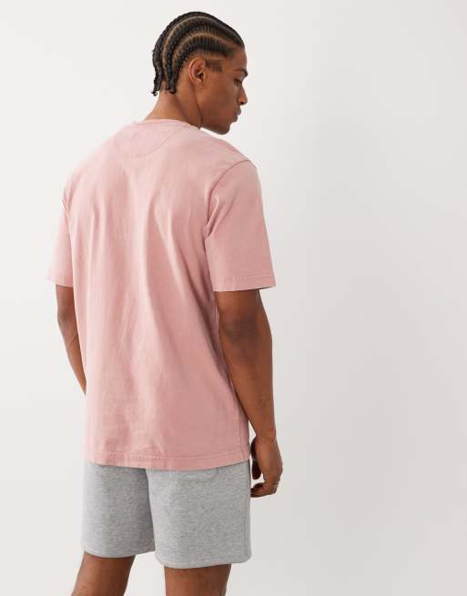 Farah - Stacy - T-shirt teint avec poche à logo - Rouge, 3 de 5