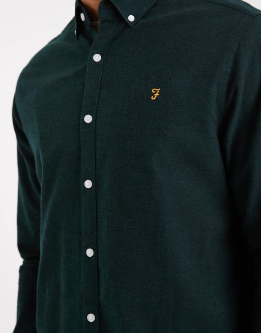Farah - Steen - Camicia a maniche lunghe verde scuro, 5 di 5