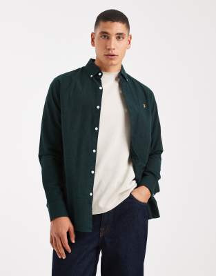 Farah Steen Long Sleeve Shirt In Green
