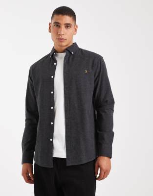 Farah Steen Longsleeve Shirt In Gray