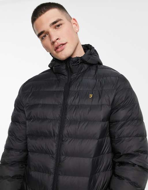 Farah puffer 2024 jacket black