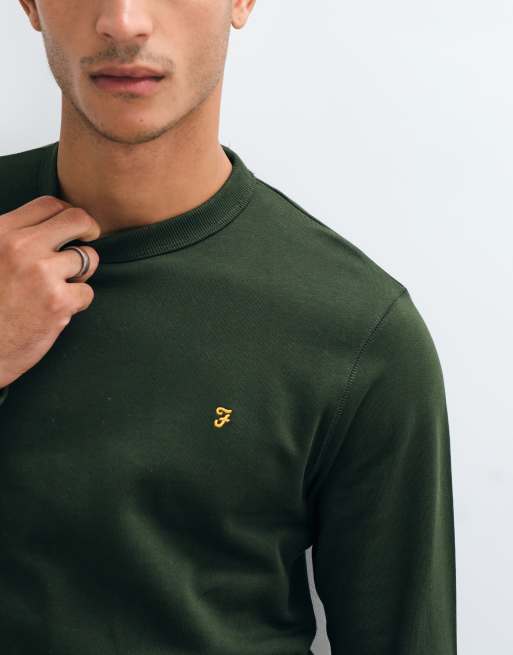 Farah - Sudadera de cuello redondo verde, 4 de 5