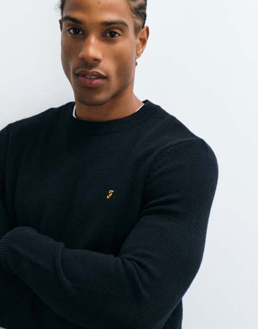 Farah - sudadera negra con cuello redondo y logo Maidstone, 4 de 5