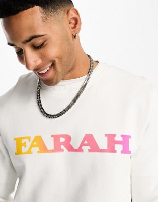 Farah sweat in white - ASOS Price Checker