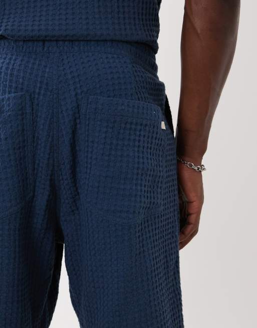 Farah Swinton co-ord drawstring shorts in navy, 5 of 5