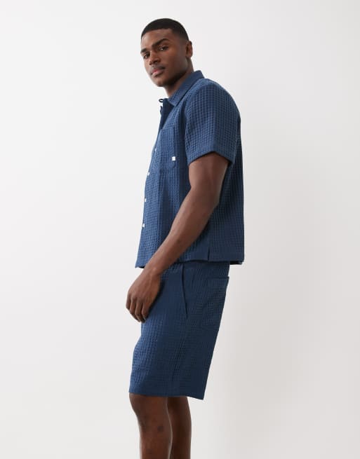 Farah Swinton drawstring shorts in navy - part of a set, 3 of 5