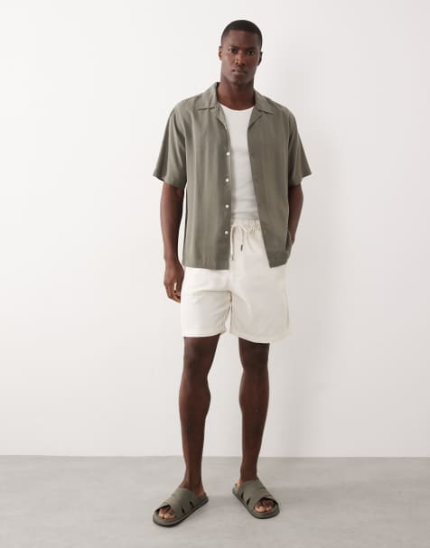 Farah – Swinton – Shorts in Ecru mit Tunnelzug - view 1