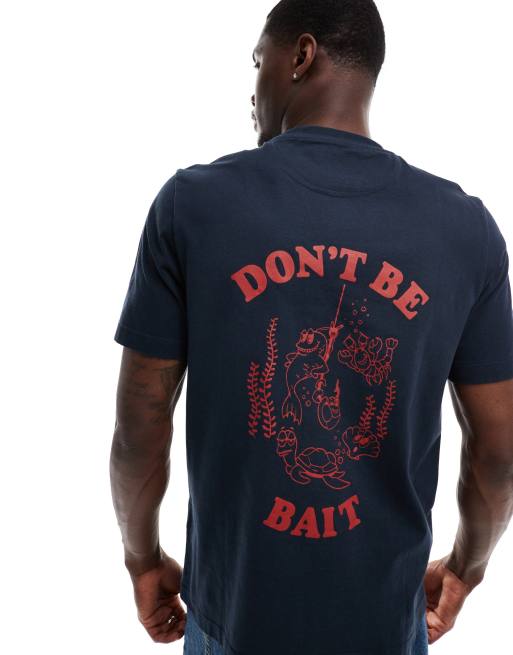 Farah - T-shirt met grafische print op de achterkant in marineblauw