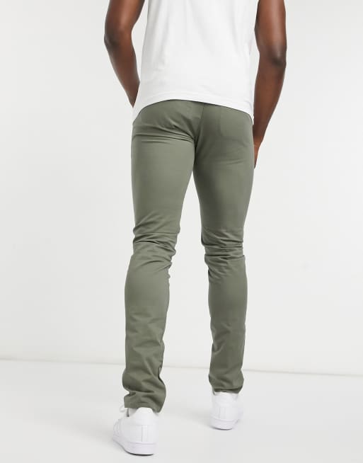 Farah Tall – Elm – Bawełniane chinosy w kolorze khaki – MGREEN, 2 z 4