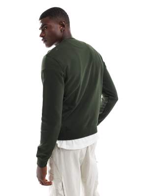 Farah Tim Crewneck Sweatshirt In Green