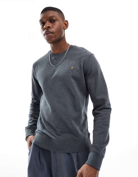 Farah Tim crewneck sweatshirt in grey - view 1