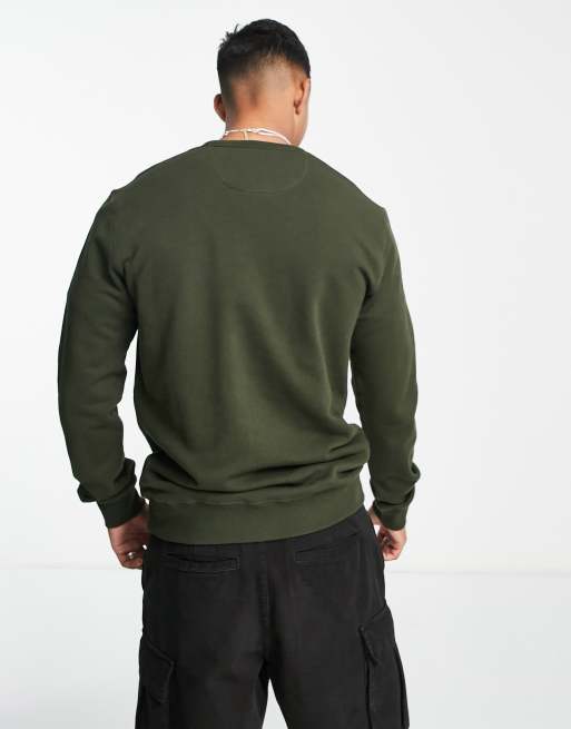 Farah Tim Sweat ras de cou en coton Vert