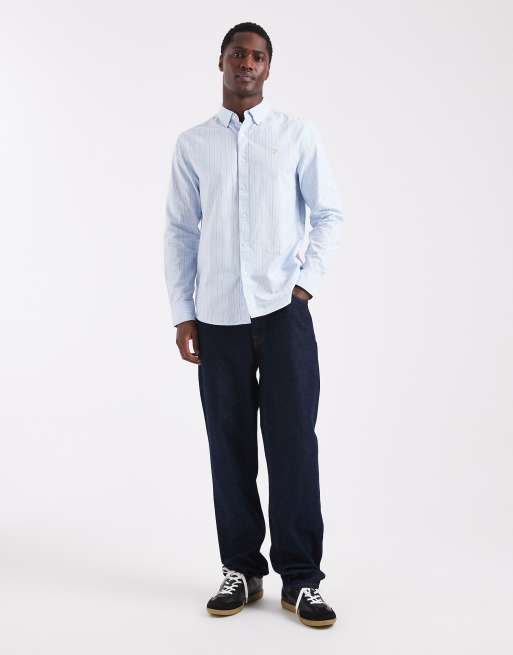 Farah timoney striped longsleeve shirt in light blue, 2 of 5