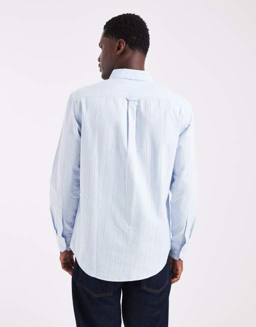 Farah timoney striped longsleeve shirt in light blue, 3 of 5