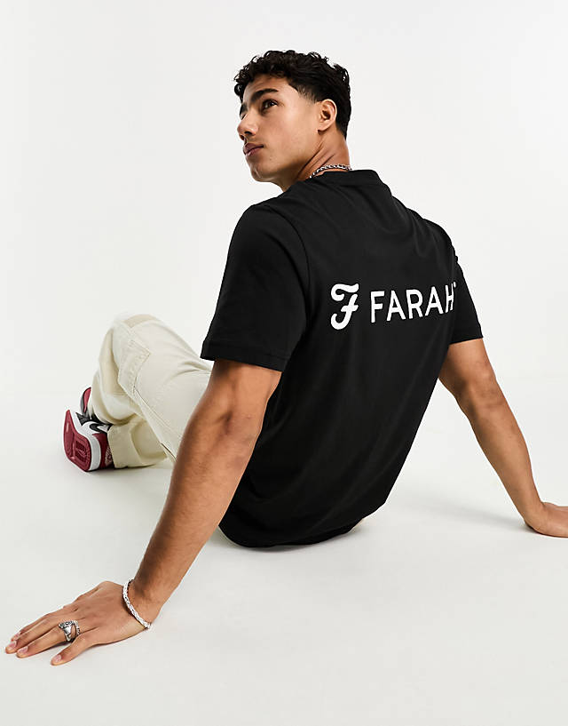 Farah - trafford t-shirt in black