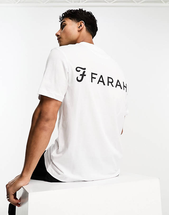 Farah - trafford t-shirt in white