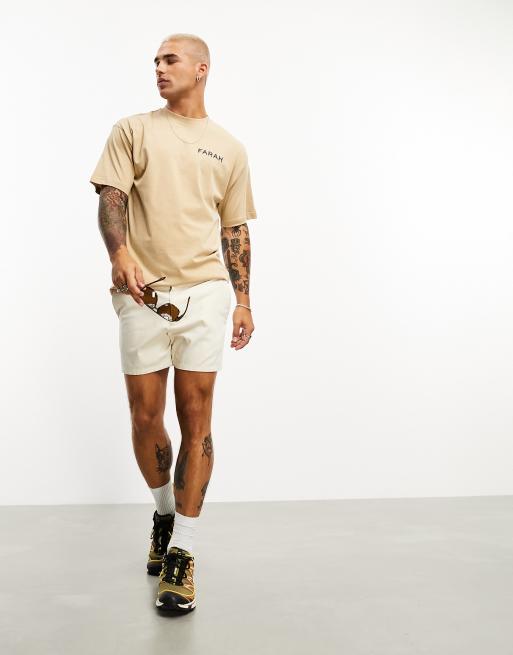 Relaxed Fit Printed T-shirt - Beige/Flower - Men