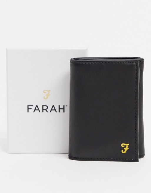Farah tri fold boxed wallet