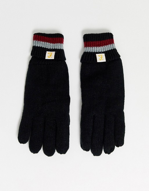 Farah Trivor lines stripe gloves