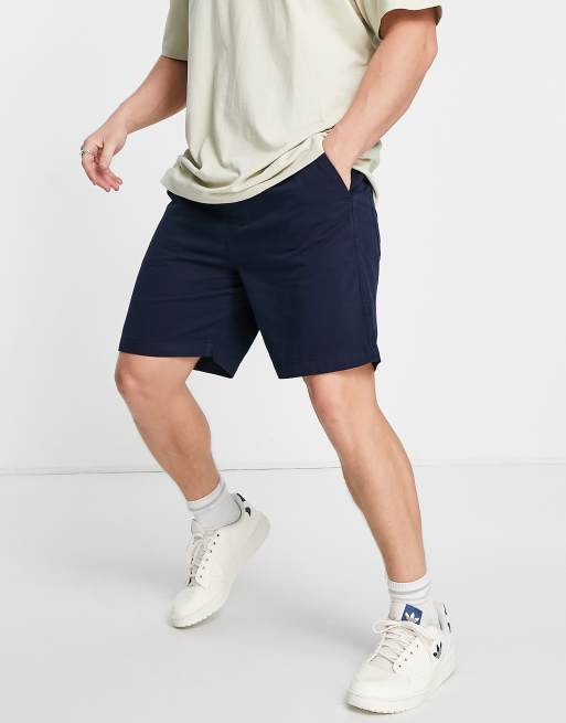 Farah twill shorts in navy, 3 of 4