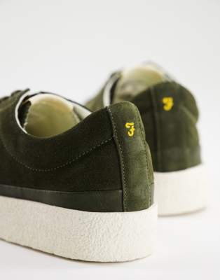 khaki suede trainers