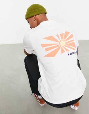 Farah Venice t-shirt in white with back print - ASOS Price Checker