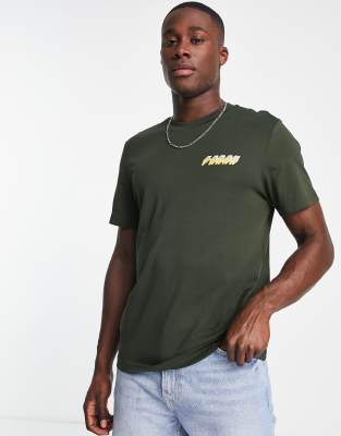 Vere - T-Shirt in cotone verde con stampa sul retro - Farah T-shirt donna  - immagine1