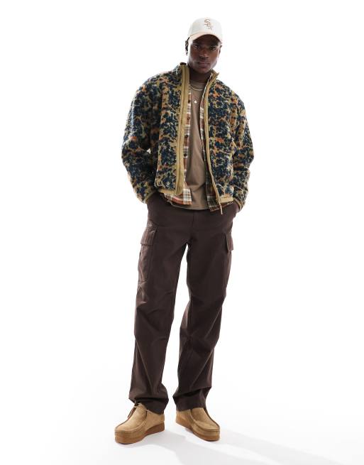 Farah - Veste à fermeture éclair en polaire sherpa - Imprimé camouflage, 3 de 4