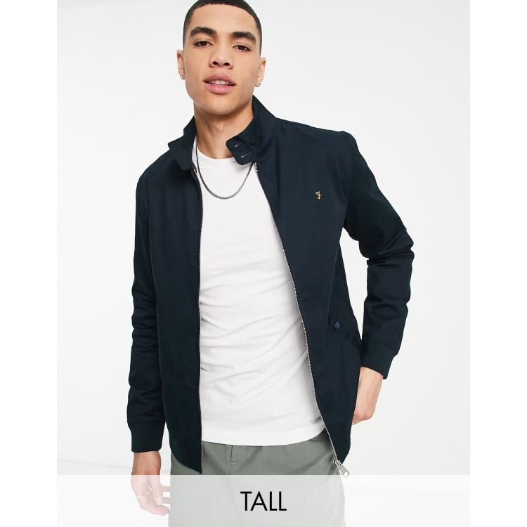 Farah Waldorf harrington jacket in navy | ASOS