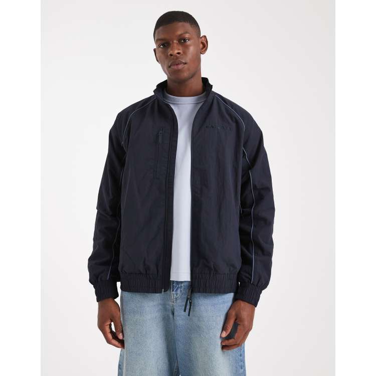 Farah wavertree hybrid track jacket in navy | ASOS