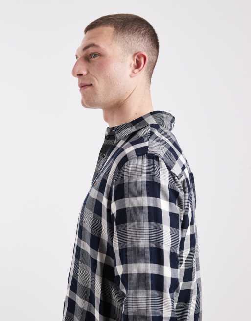 Farah weinand checked longsleeve shirt in navy, 4 of 5