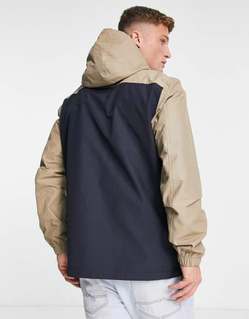 Farah Westchester color block jacket in brown