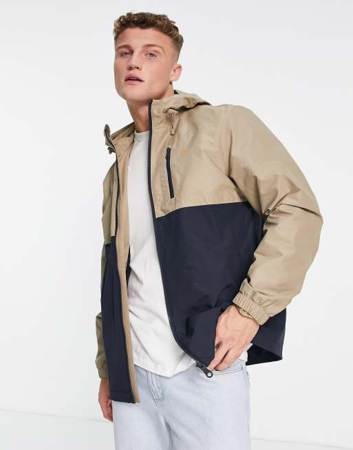 Farah - Westchester - Giacca marrone color block