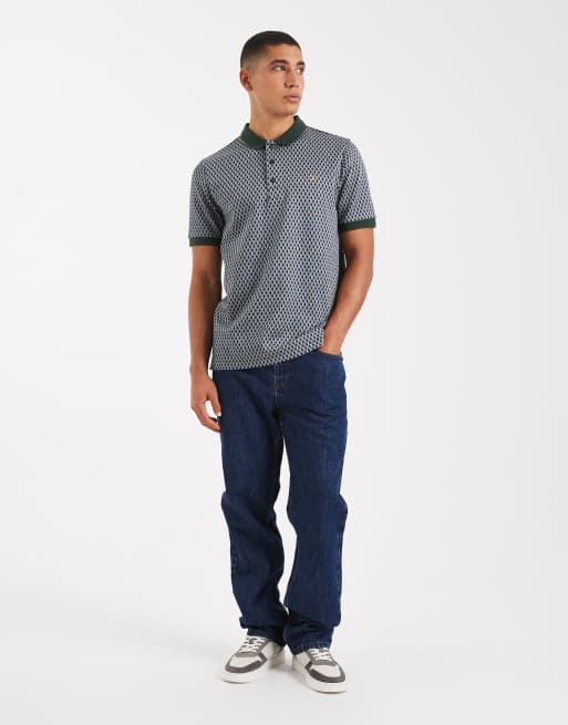 Farah whitston polo shirt in dark green, 2 of 5