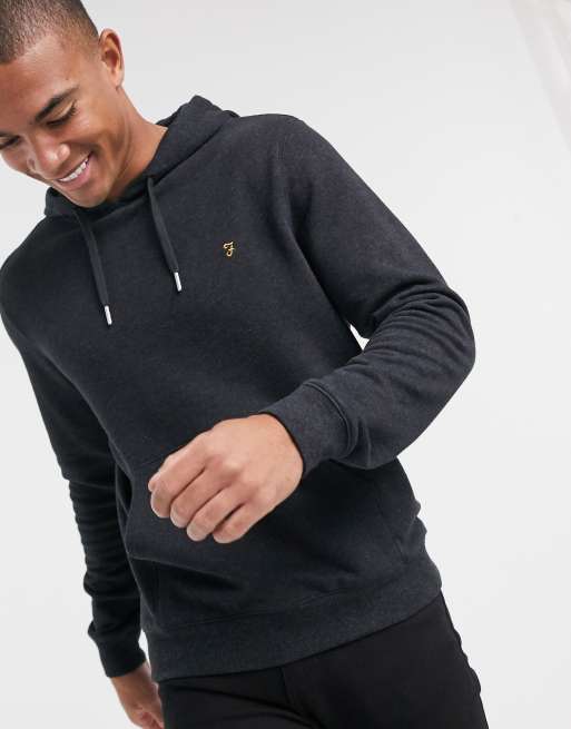 Farah Zain logo hoodie in black