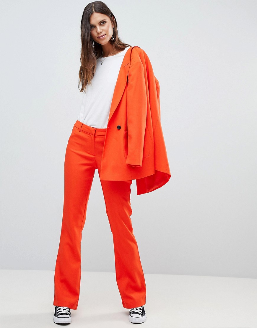 Farvede skræddersyede bukser fra Y.A.S (del af sæt)-Orange
