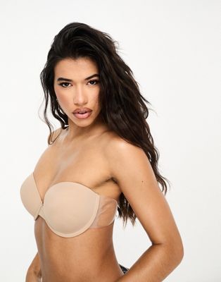 Fashion Forms a-dd go bare ultimate boost backless strapless stick on bra  in beige-Neutral