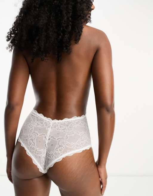 Fashion Forms lace backless strapless bridal bodysuit in white | ASOS