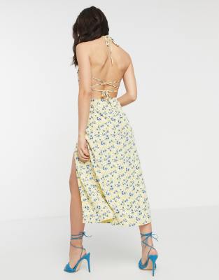 fashion union low back midi dress