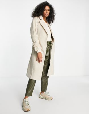 Fashion Union drop shoulder wrap coat