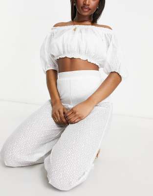 asos white bardot top