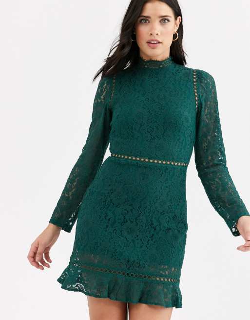 Fashion union high on sale neck lace dress