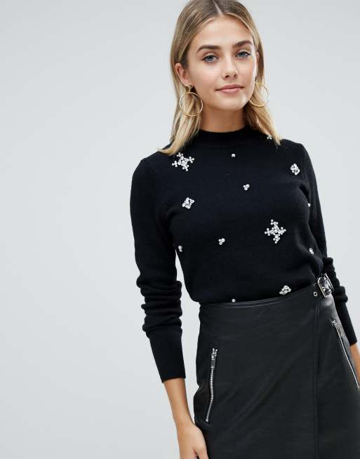 high neck sweater fashion