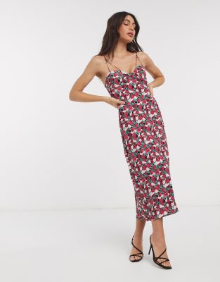 fashion union animal print shift midi dress