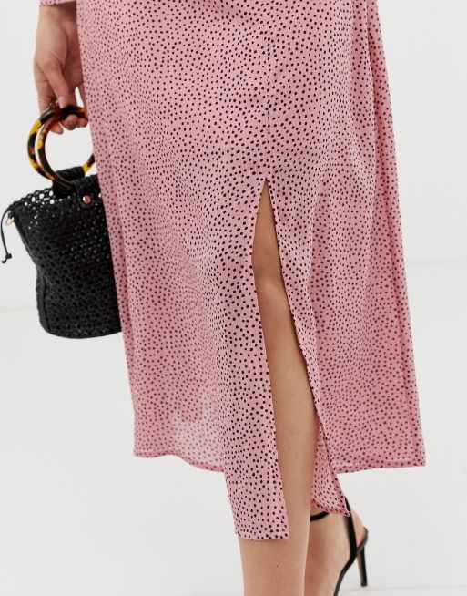 Fashion Union midi skirt in spot