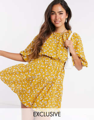 fashion union low back midi dress in spot