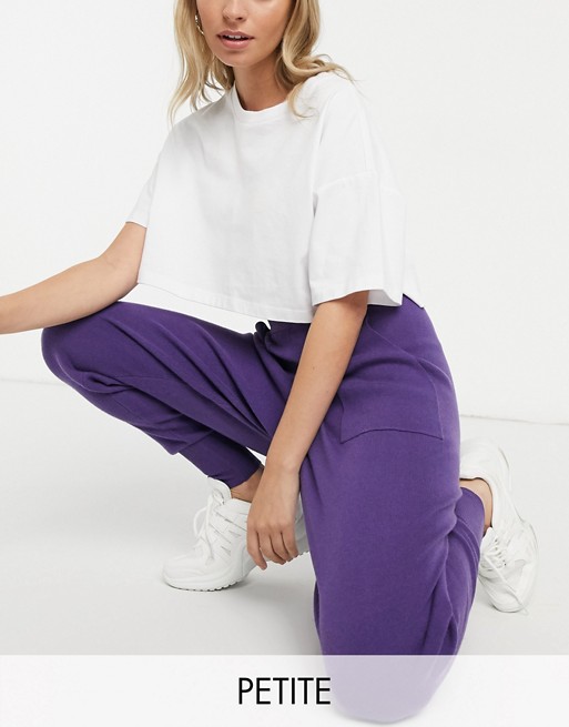 Fashion Union Petite knitted joggers co-ord