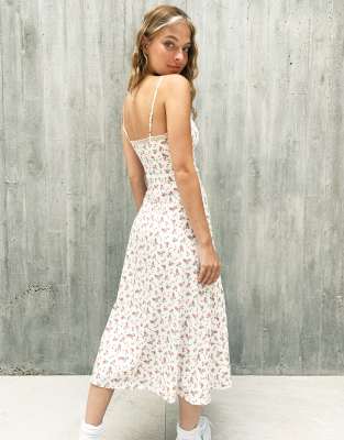 floral petite midi dress