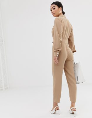 petite tuxedo jumpsuit