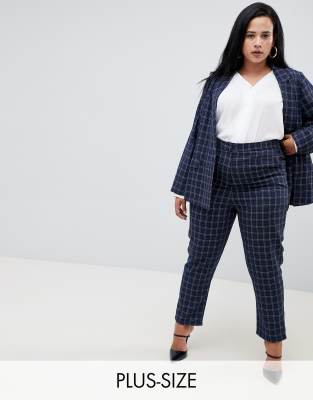 plus size cigarette trousers
